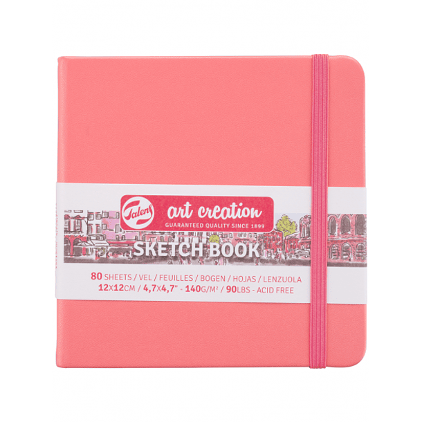 Sketchbook Art Creation 140g/m² Libreta color Rojo Coral 3