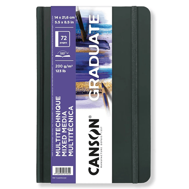 Sketchbook Mix Media Canson Graduate 200g/m² 4