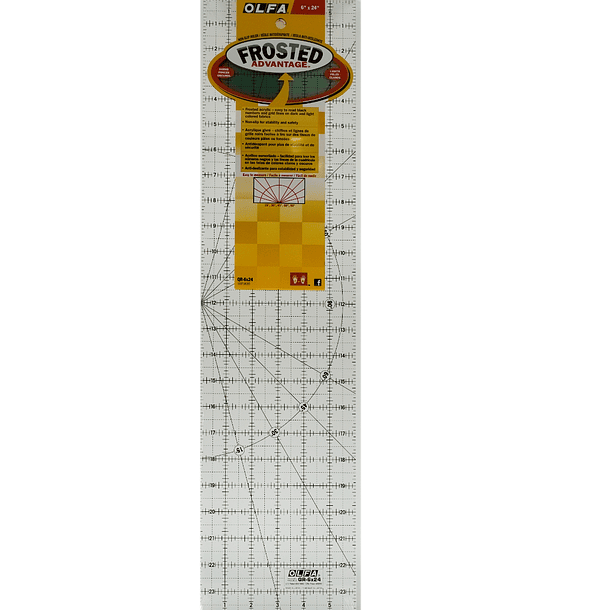 Regla Acrílica Olfa Transparente 6