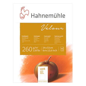 Block Pastel Hahnemuhle Velour Pastel 24x32cm 260gr 10hjs