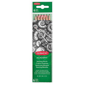 Lápices de Bosquejo Derwent Academy Set 6 2H–3B