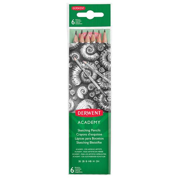 Lápices de Bosquejo Derwent Academy Set 6 2H–3B 