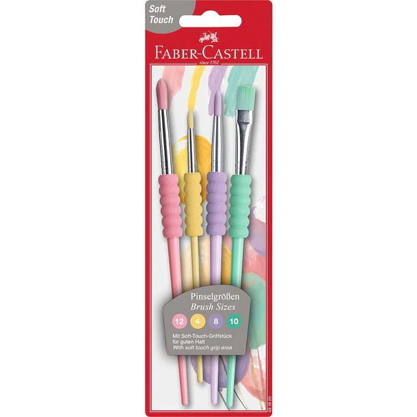 Pinceles Faber-Castell Soft Touch Pastel Set 4 