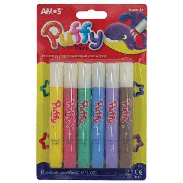 Pintura Expandible AMOS Puffy 10,5 ml Set 6 