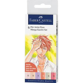 Faber-Castell Pitt Artist Pen Manga Kaoiro Set 6
