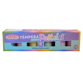 Témpera Artel 15 ml 6 Colores Pastel