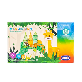 Jungla Magnética Armable 3D Dactic Mag-Friends 35 piezas
