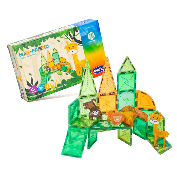 Jungla Magnética Armable 3D Dactic Mag-Friends 35 piezas 2