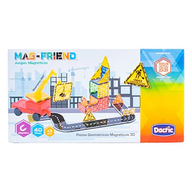 Piezas Geométricas Magnéticas 3D Dactic Mag-Friends 40 piezas