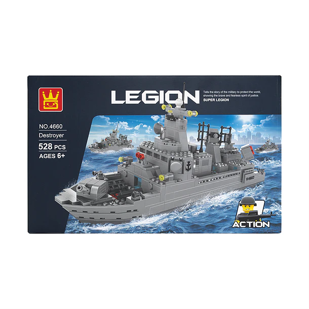 Barco Destructor Armable 528 pzas. 1