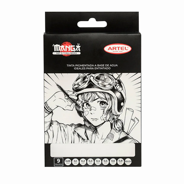 Set 9 tiralíneas Manga 1