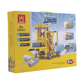Grua Electrica Armable 4 en 1 292 pzas.