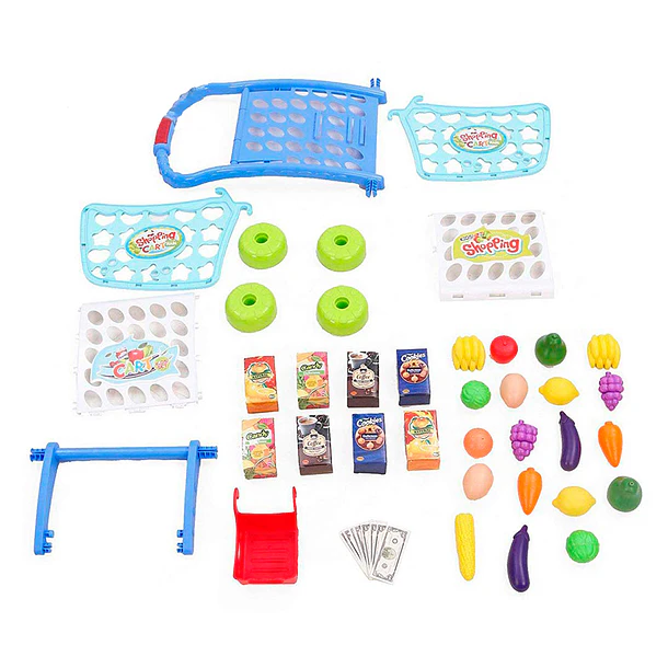 Carro de Supermercado con Accesorios 47.5x32.5x9cm 3