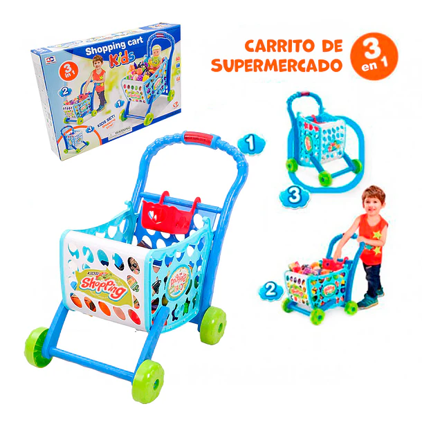 Carro de Supermercado con Accesorios 47.5x32.5x9cm 4