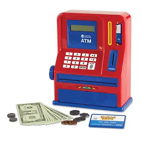 Cajero Automatico Didactico p/Reforzar Matematicas 20x25cm