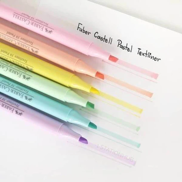 Destacador Faber-Castell Textliner Plus 6 Colores Pastel 2