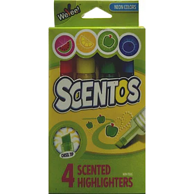 Scentos Set 4 Destacadores con Esencia