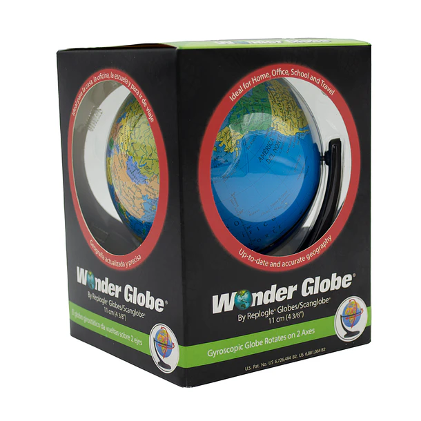 Gobo Terraqueo Wonder 11cm Azul Base Plástica 3