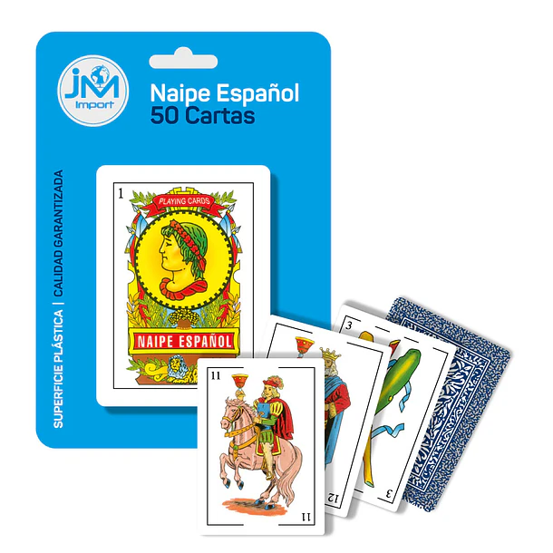 Naipe Español Plastico en Display 