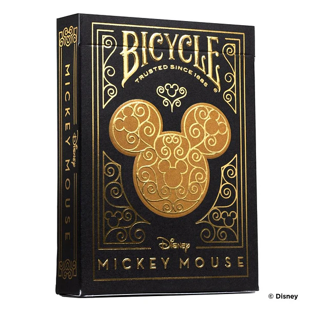 Naipe Bicycle Disney Black Gold Mickey 1