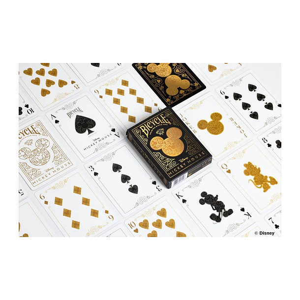 Naipe Bicycle Disney Black Gold Mickey 3