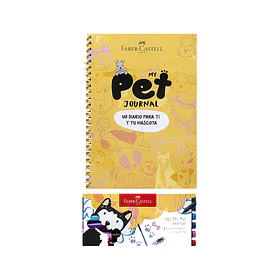Pet Journal Dog Faber-Castell + 2 Boligrafos Trilux + 4 Marcadores Supersoft