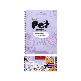 Pet Journal Cat Faber-Castell + 2 Boligrafos Trilux + 4 Marcadores Supersoft