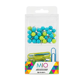 Set 2 Piezas Push Pins y Clips Rhein