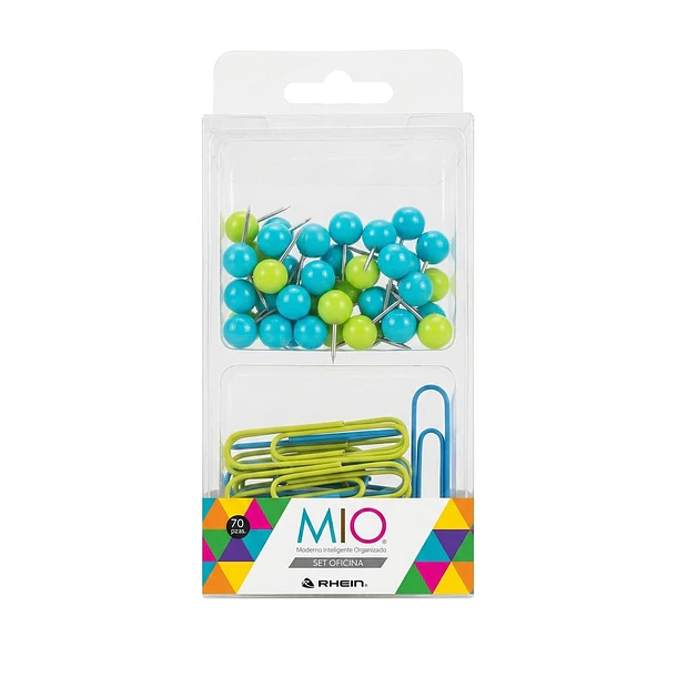 Set 2 Piezas Push Pins y Clips Rhein 