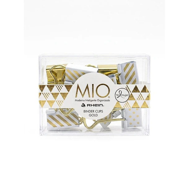 Doble Clips Mio Rhein Gold Set 12 unid 