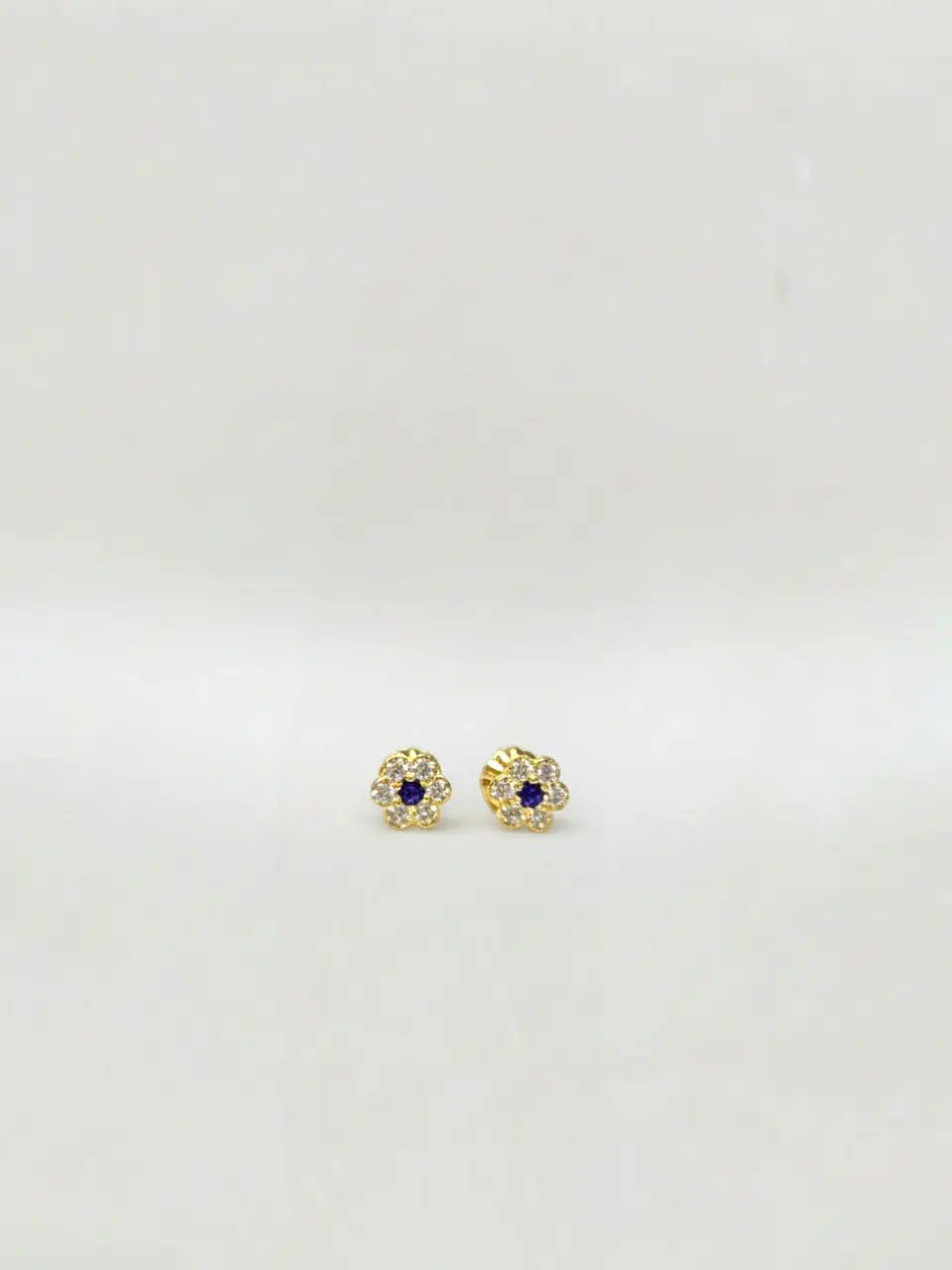 Aros Roseta Amatista Imperial Oro 18k 3