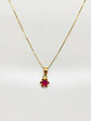 Cadena Veneciana Rubí Real Mediano Oro 18k - Miniatura 2