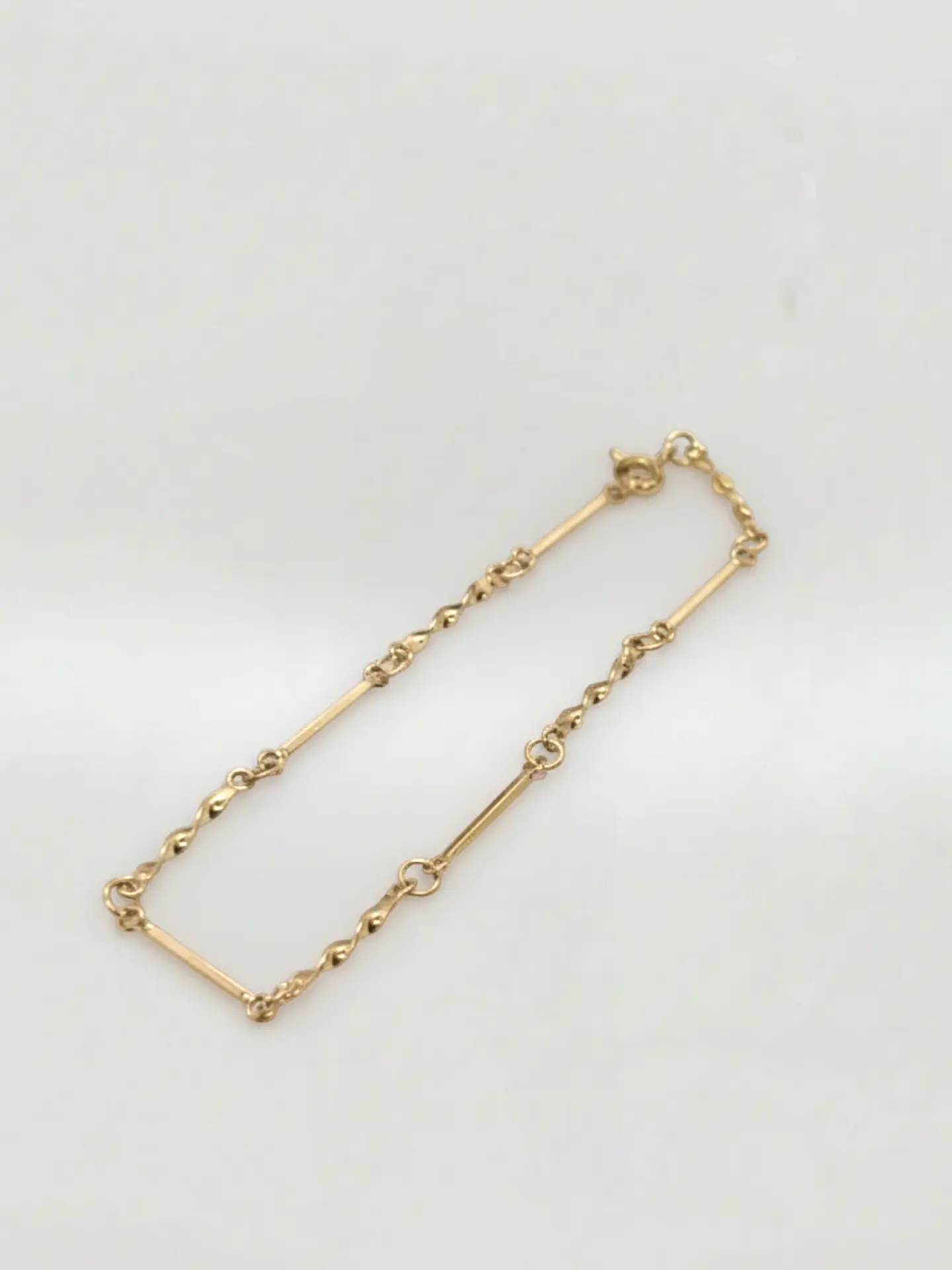 Pulsera Eslabón Estilizado Oro Oro 18k 1