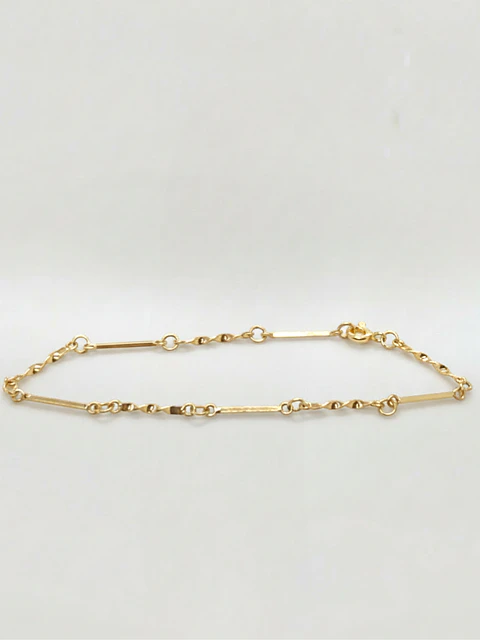 Pulsera Eslabón Estilizado Oro Oro 18k