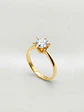 Anillo Solitario Majestuoso con Circón Oro 18k - Miniatura 4