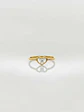 Anillo Corazón de Cristal Circón Oro 18k - Miniatura 3