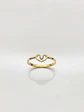 Anillo Corazón de Cristal Circón Oro 18k - Miniatura 1