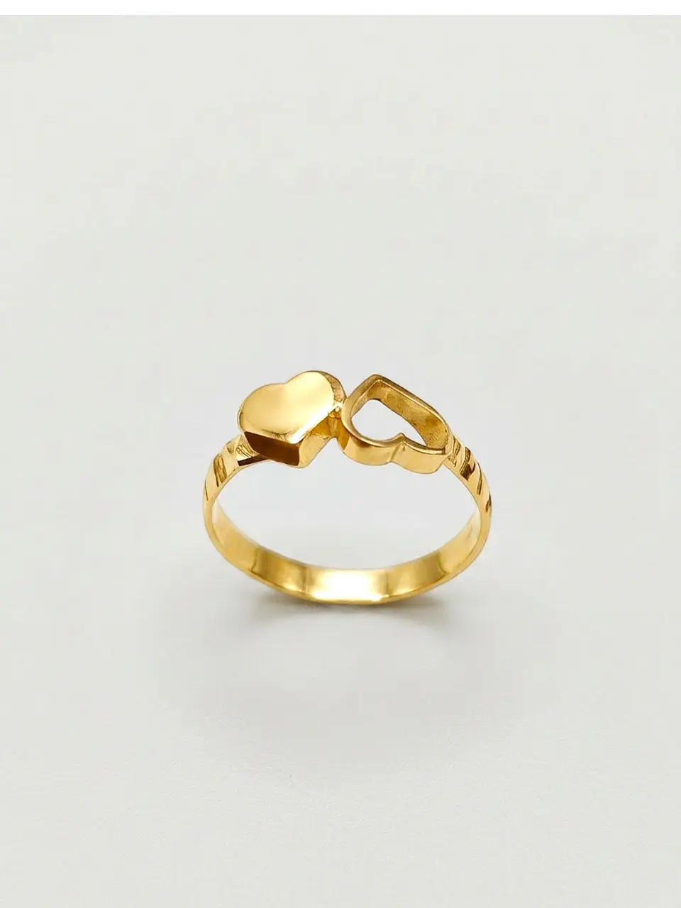 Anillo Tú y Yo Almas Gemelas Oro 18k 5