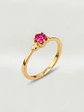 Anillo Solitario Pasión de Rubí Oro 18k - Miniatura 1