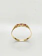 Anillo Medio Cintillo Trilogía de Rubí Oro 18k - Miniatura 4