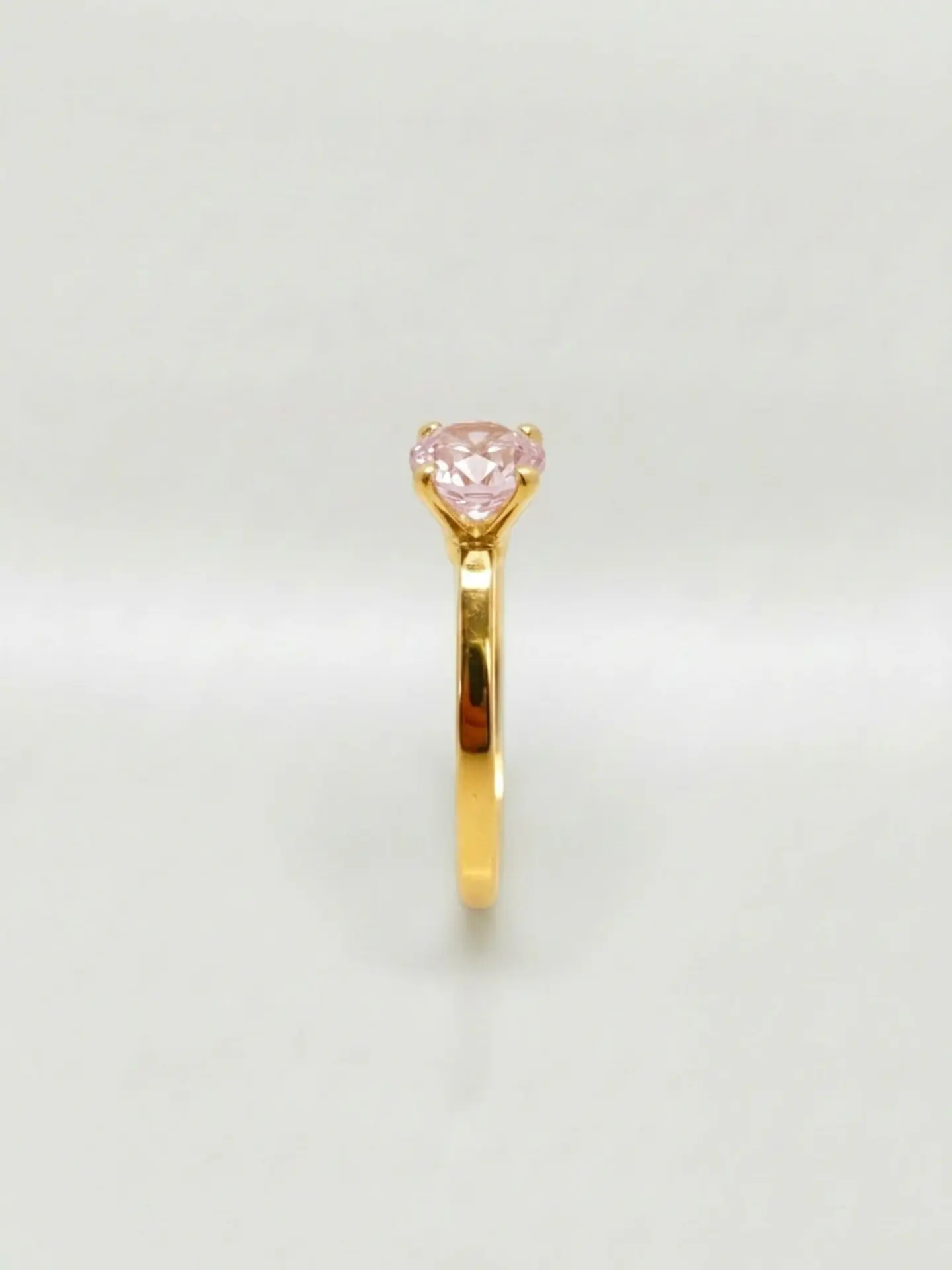 Anillo Solitario Mística Rosa de Francia Oro 18k 2