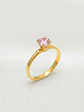 Anillo Solitario Mística Rosa de Francia Oro 18k - Miniatura 4