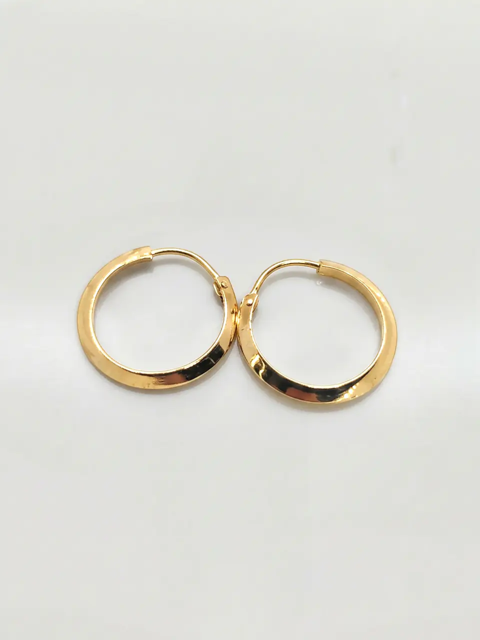 Aros Argollas Esculpidas Oro 18k 1