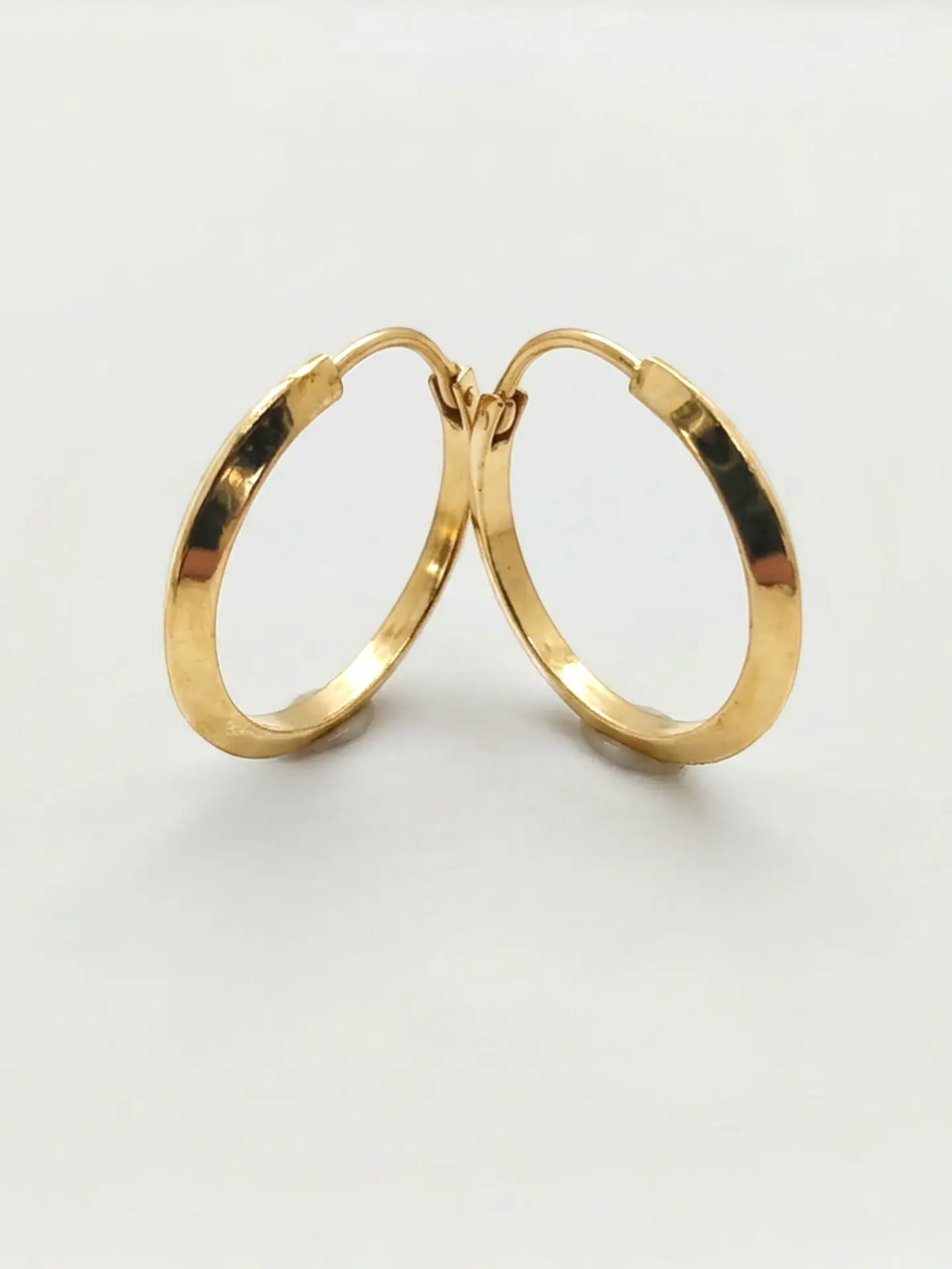 Aros Argollas Esculpidas Oro 18k 4