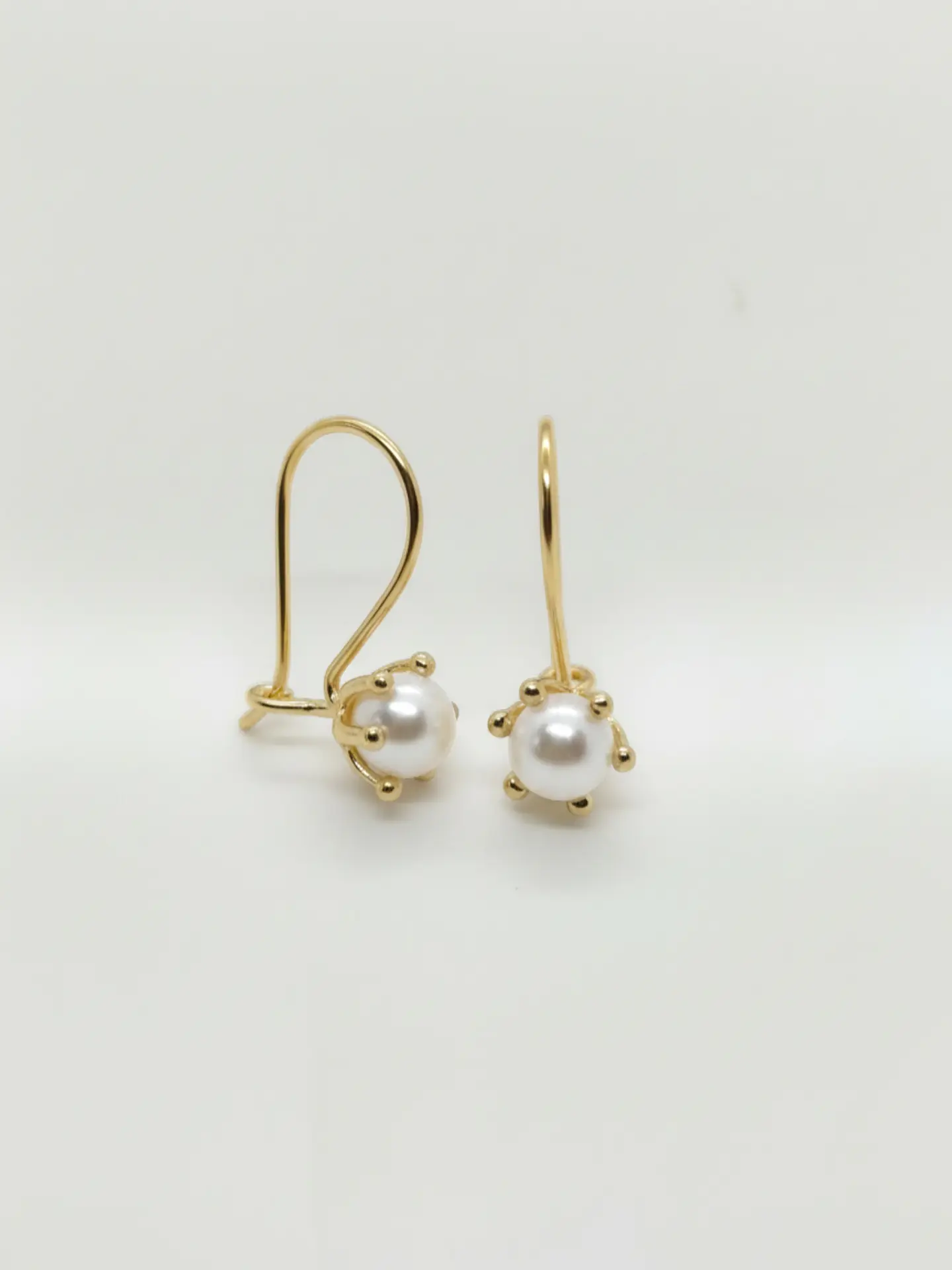 Aros Perla Cultivada Colgante Elegance Oro 18k 2