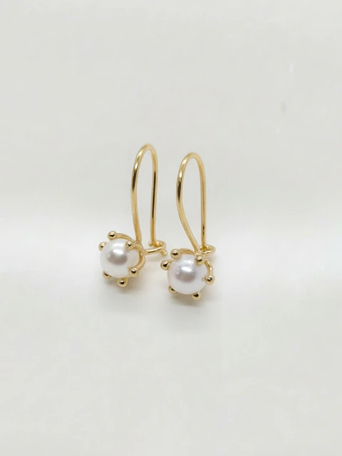 Aros Perla Cultivada Colgante Elegance Oro 18k