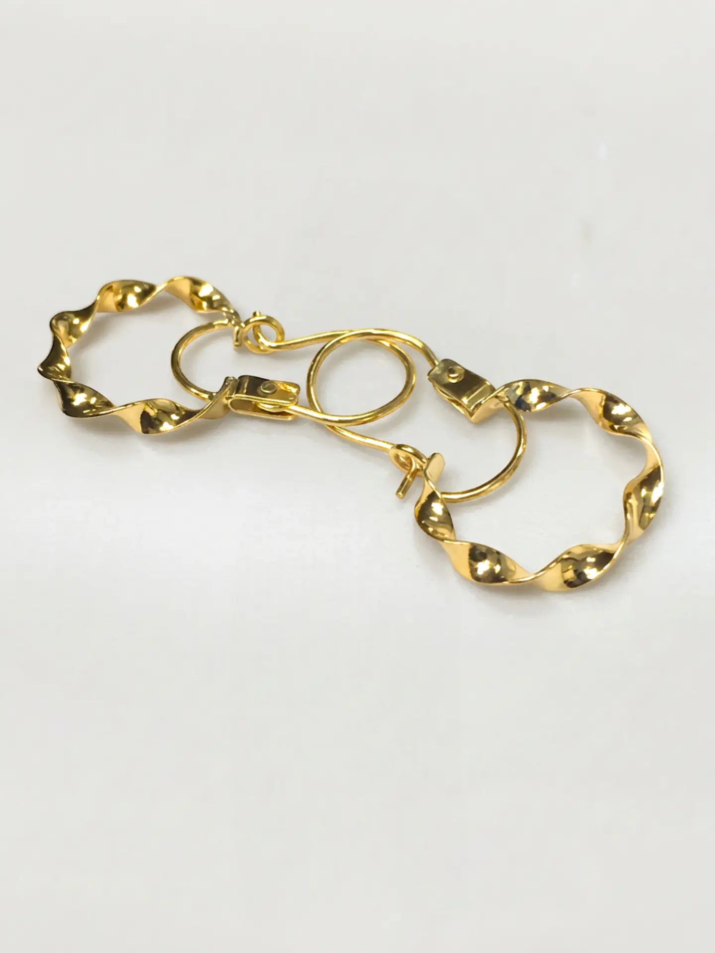 Aros Argolla Espiral Majestuosa Oro 18k 3