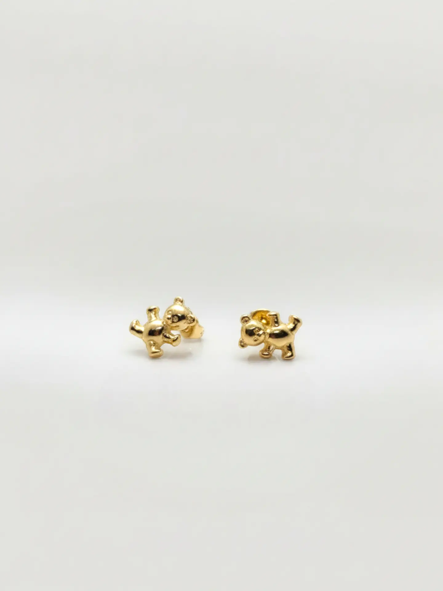 Aros Ositos de Oro Delicadeza Oro 18k 2