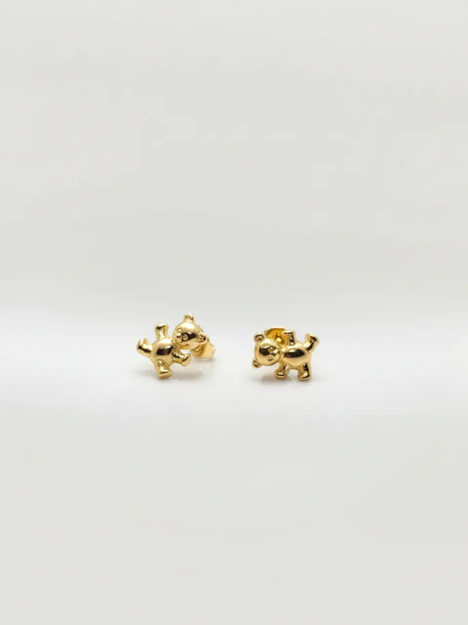 Aros Ositos de Oro Delicadeza Oro 18k 2