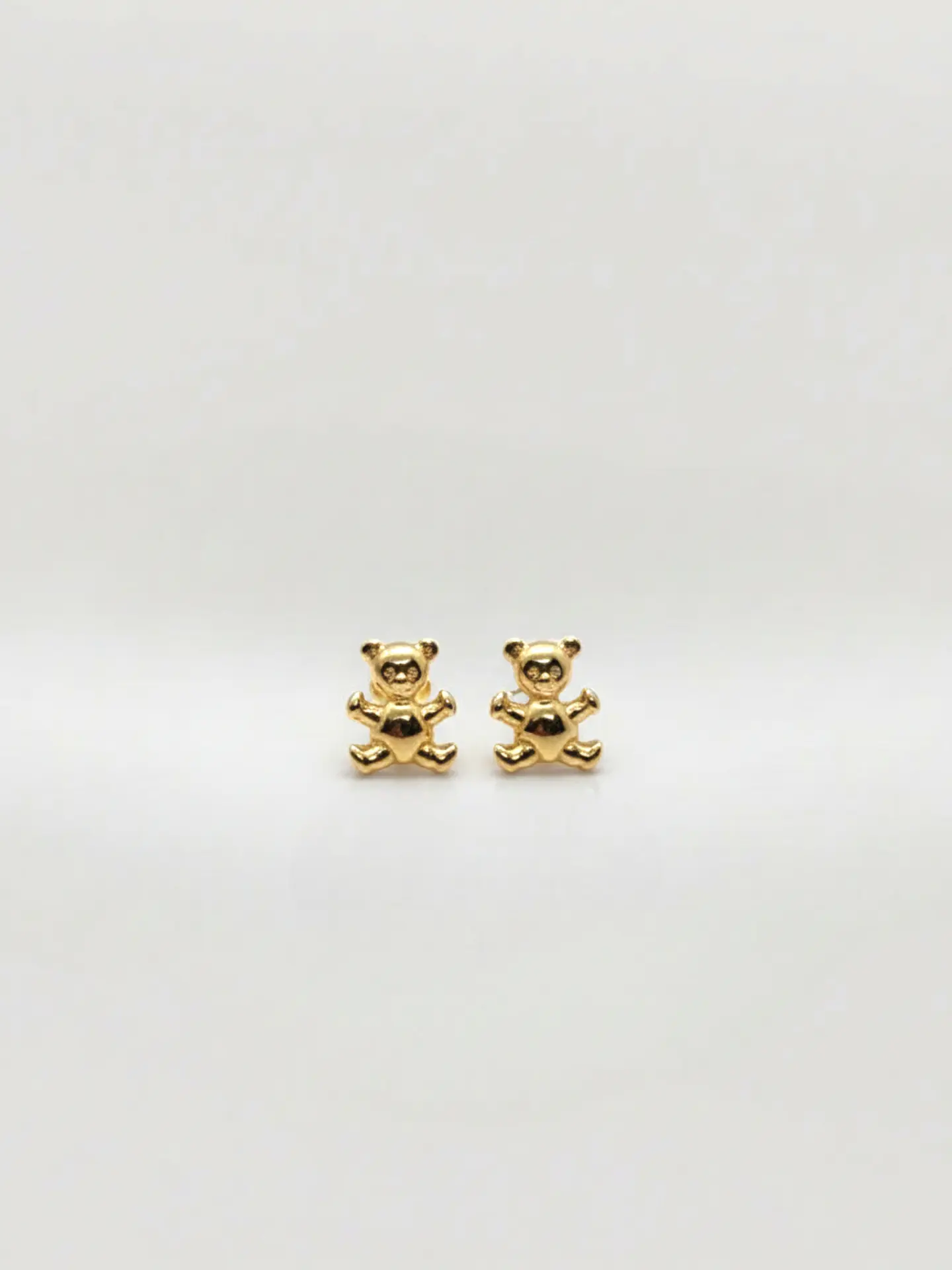 Aros Ositos de Oro Delicadeza Oro 18k 3